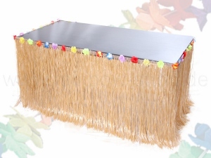 Hawaii raffia table border