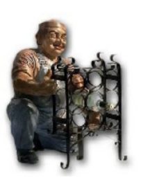 Winogrodnik z polka na wina K134