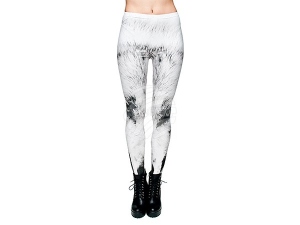 Ladies motive Leggings Design Shredder color white