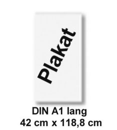 Plakaty papier kredowany blyszczacy 100 g A1 lang