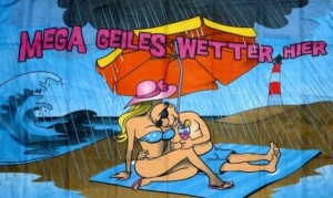 Flag Mega Geiles weather beach