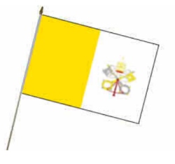 Flag at wood staff  Vatikan