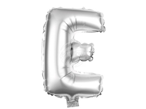 Foil balloon helium balloon silver Letter E