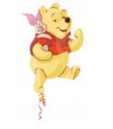 Foil balloon Winnie Pooh with pig
