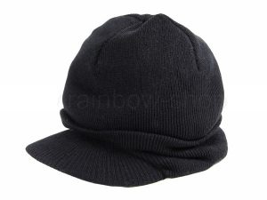 Knitted Hat with Screen Visor Beanie Model 41a