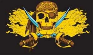 Flag Pirate gold