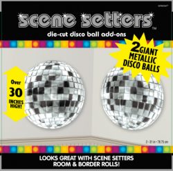Dekoracja na sciane Scene Setter 70 rok kule disco