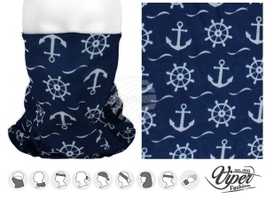 Chusta wielofunkcyjna 9 w 1 Szalik wielofunkcyjny Kotwica morska