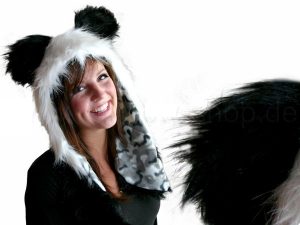 Hat Faux Fur with ears Model 02
