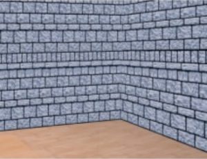 Deko window blind scene setter Fake Stone Wall