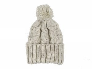 Knitted Hat with bobble Model 43e