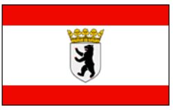 Flag Berlin with crown
