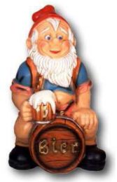 Krasnal na beczce K010