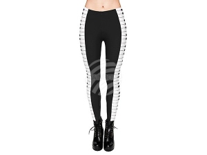 Ladies motive Leggings Design Piano color black