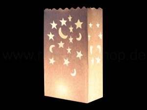 Light bags white Moon and stars