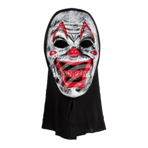 Karnawalowa maska ??bialy klaun MAS-42