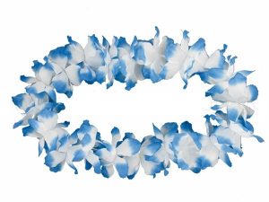 Hawaiikette Maxi wei blau