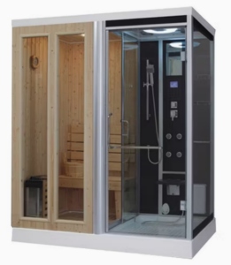 Kontenerowa sanitarna sauna parowa z prysznicem