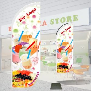 Plaza flag Bubble white fruit