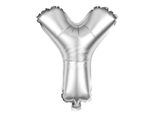 Foil balloon helium balloon silver Letter Y