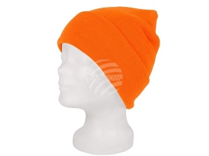 Long Beanie Slouch Design Strickmtze orange