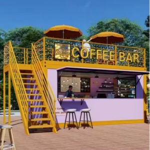 Container Fast Food Coffee Bar 20 feet  Customized