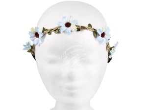 Floral wreath light blue/brown