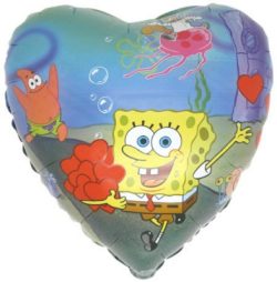Balon foliowy Serce Spongebob