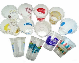 Cup Bubble Tea Transparent 360ml with logo stickers