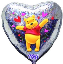 Balon foliowy serce Puchatek