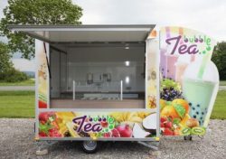 Selling trailer bubble tea 2,50 m