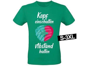 Motif T-shirt green model Shirt-004f