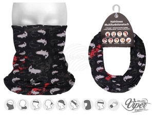 Multifunctional cloth 9 in 1 Multi-purpose scarf Fishes MF-262