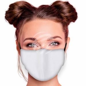 Motif mask adjustable all one color white AM-601