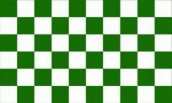 Flag Checkered green white