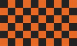 Flag Checkered black orange