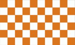 Flag Checkered orange whit
