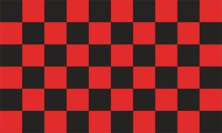 Flag Checkered black red