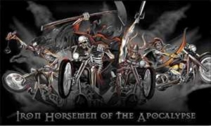 Flag Pirate Iron Horsemen