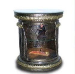 Egipski wizytowka kolumnie czarny 68 cm