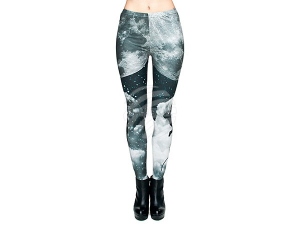 Ladies motive Leggings Design Moon color black