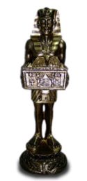 Pharao mit Truhe schwarz 107 cm