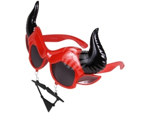 Party Glasses Funglasses Devil red/black