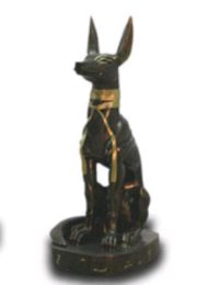 Szakal czarno zloty 46 cm