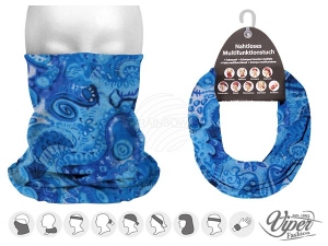 Chusta wielofunkcyjna 9 w 1 Szalik wielofunkcyjny kwiatowy wzr 