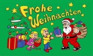 Flag Merry Christmas kids