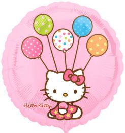 Balon foliowy Hello Kitty z balonem