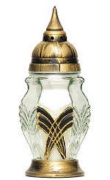 Grablicht mit Dekor R 56c