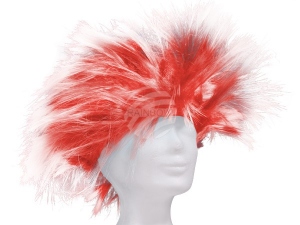 Wig Bob Punk style red/white