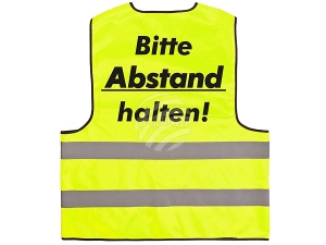 Kamizelka ochronna zlta z nadrukiem Model WW-14